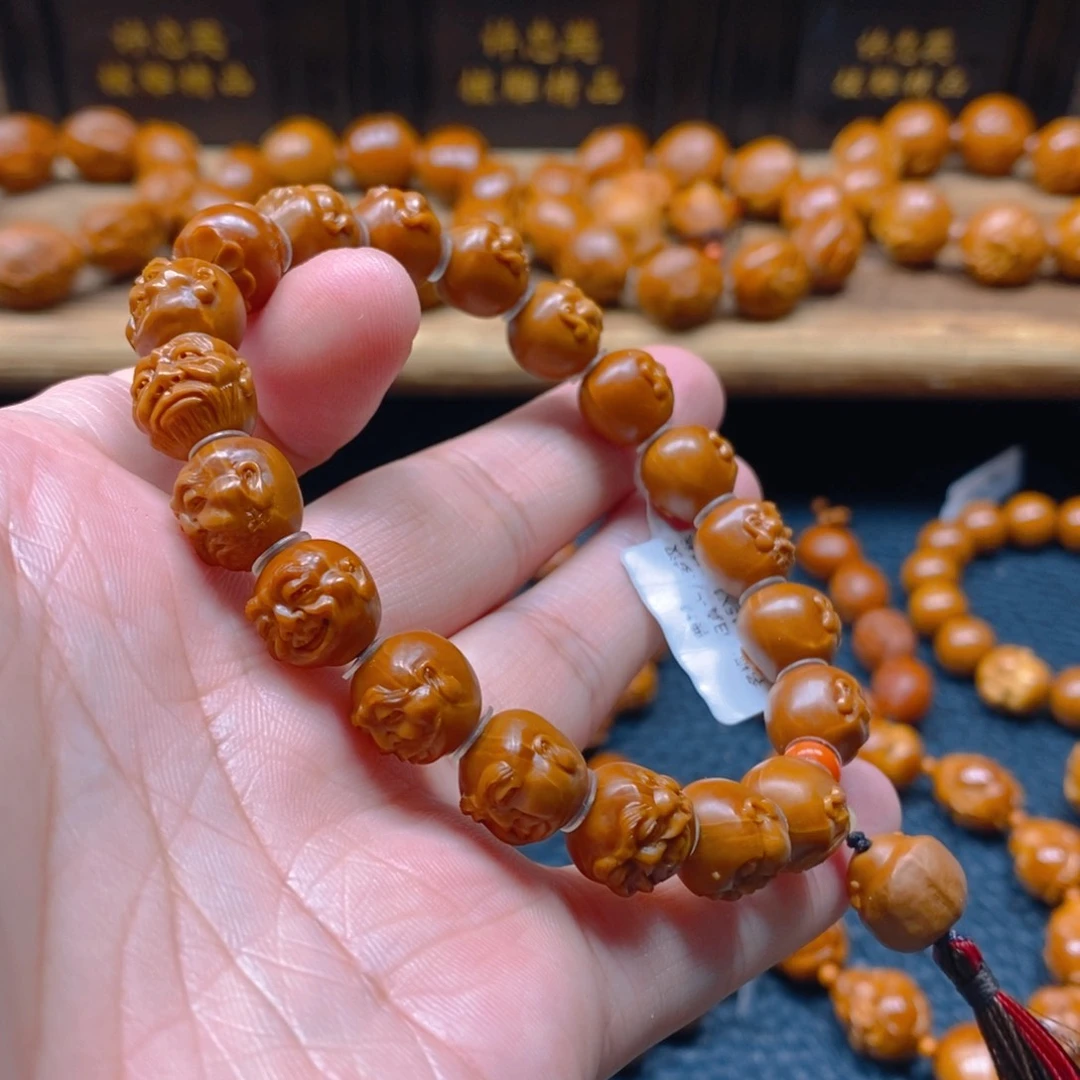 手串/手链橄榄核曹华老师1.15×1.15铁核归真十八罗汉