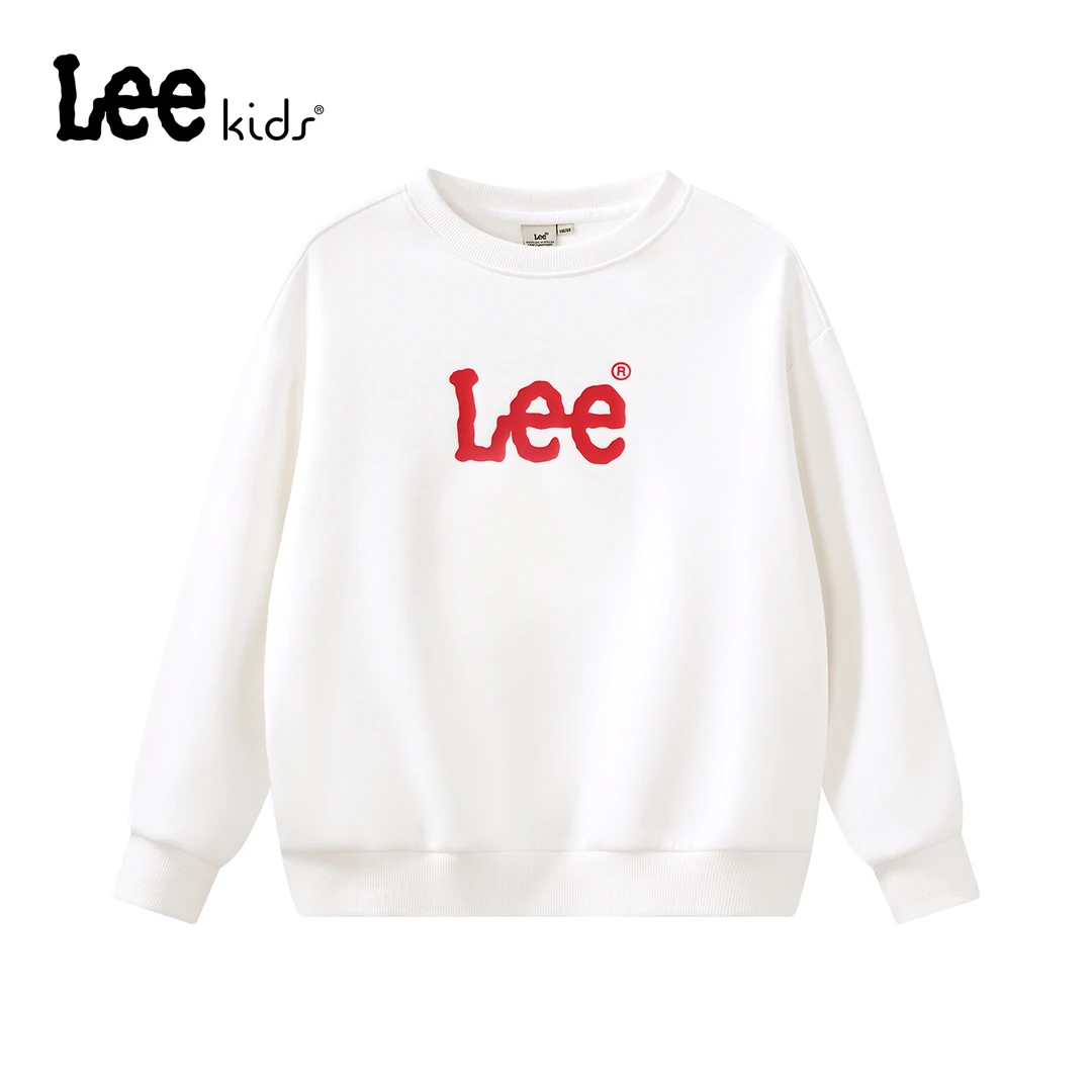 Lee儿童亲子加绒厚款圆领时尚卫衣男童女童保暖长袖LK5X2WUT0534