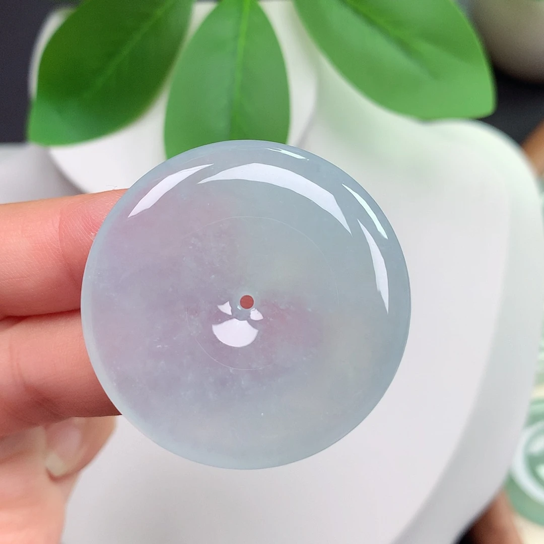 颈饰未镶嵌翡翠平安扣38.1x5.8mm