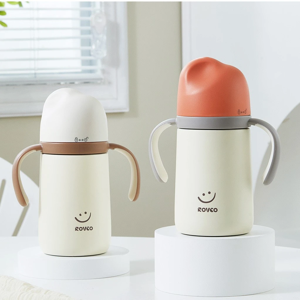 日康婴幼儿保温杯宝宝保温奶瓶水杯儿童吸管学饮杯6个月以上