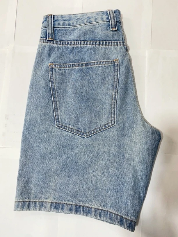 小个子四分裤斜插口袋牛仔短裤