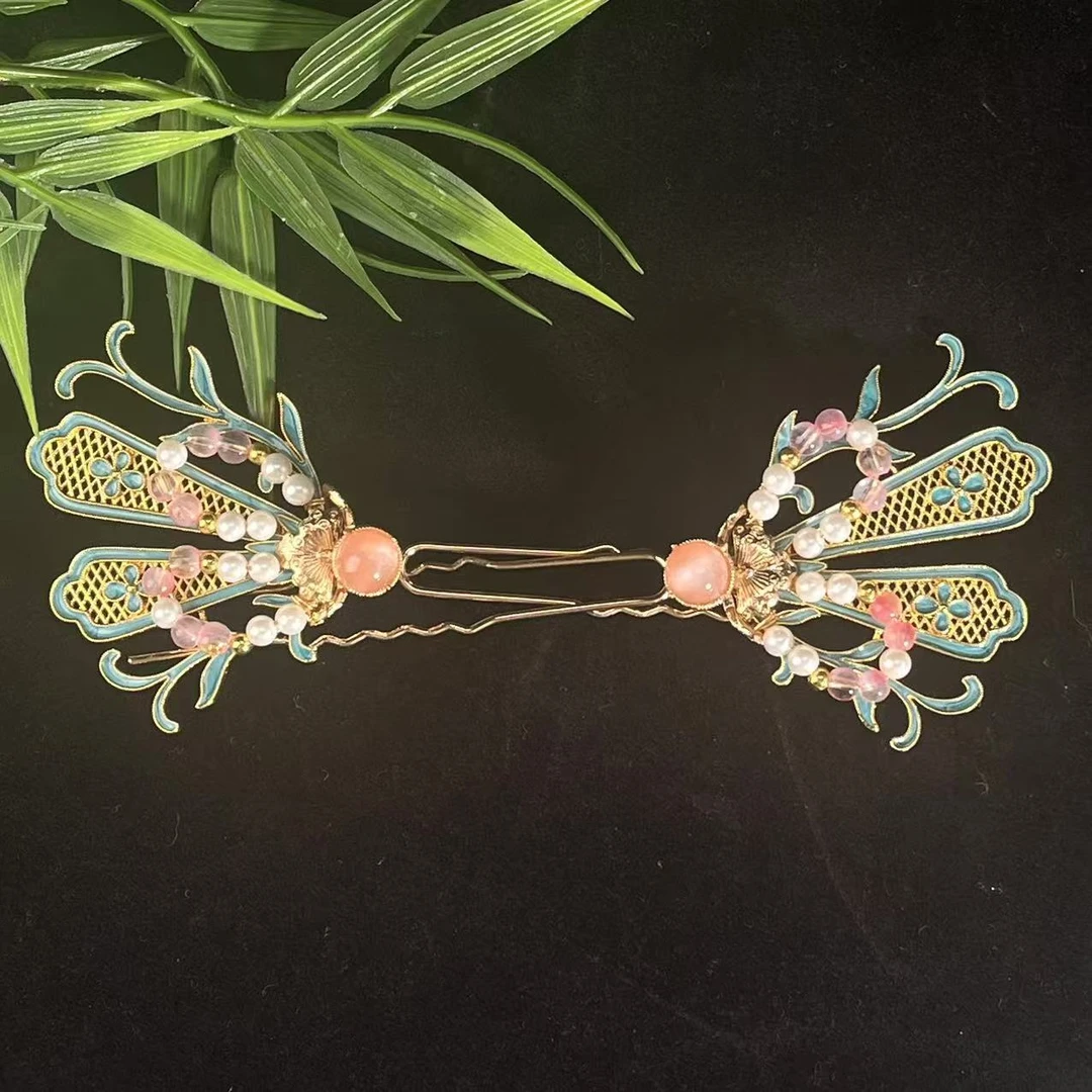 风雪初晴浅微发钗原创设计日常百搭汉服复原古典发饰可爱