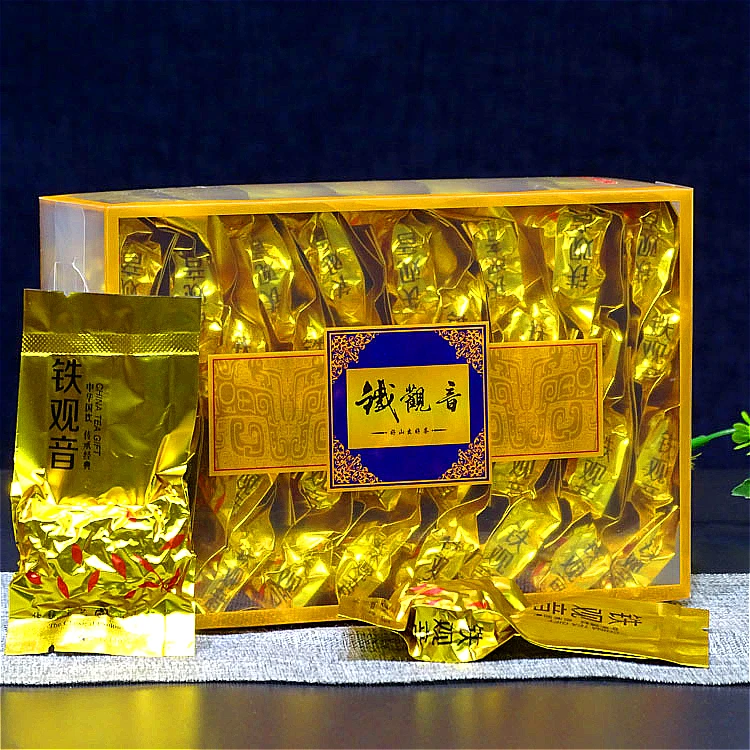 批安溪乌龙茶新茶铁观音口粮茶叶独立小包一盒32包PC实惠装250g