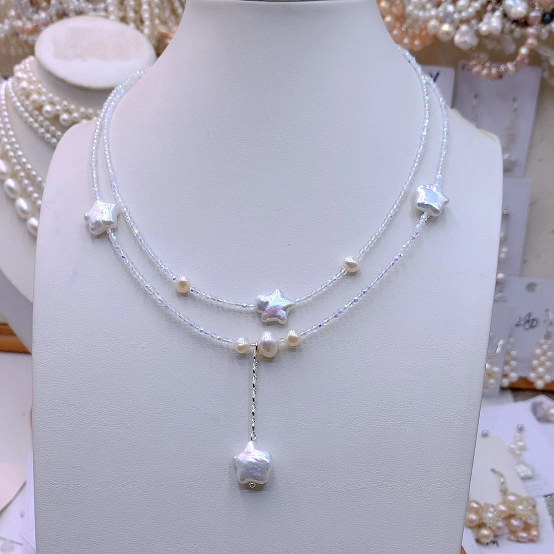 银S925镶嵌淡水珍珠发饰