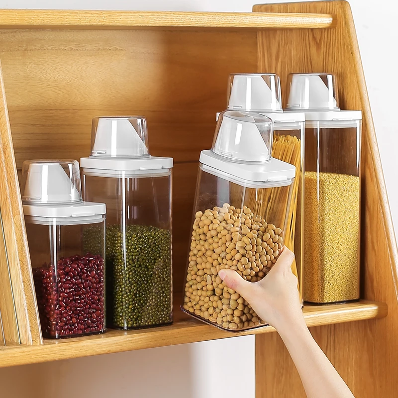川岛屋密封罐食品级五谷杂粮收纳盒厨房淀粉生面粉豆子储存储物罐