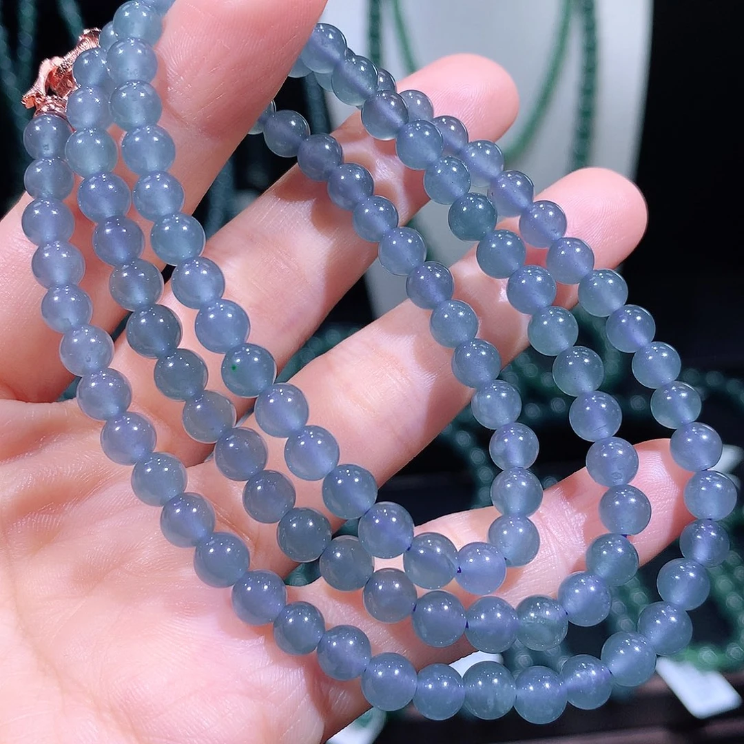 未镶嵌手链翡翠天然a货翡翠项链6mm