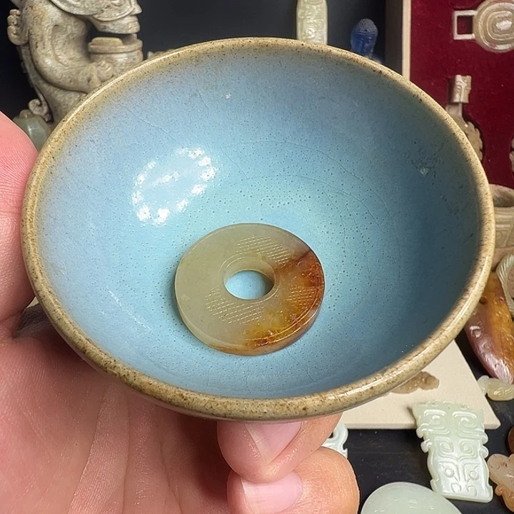 瓷片水***草陶瓷摆件与陶瓷制作