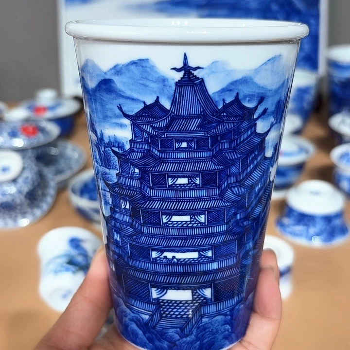 景德镇纯手工手绘可乐杯