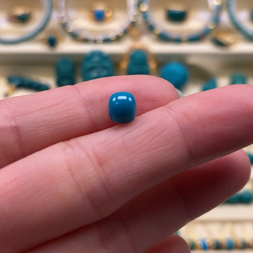 未镶嵌绿松石珠宝奇石直径6.3×5.5老型福利款