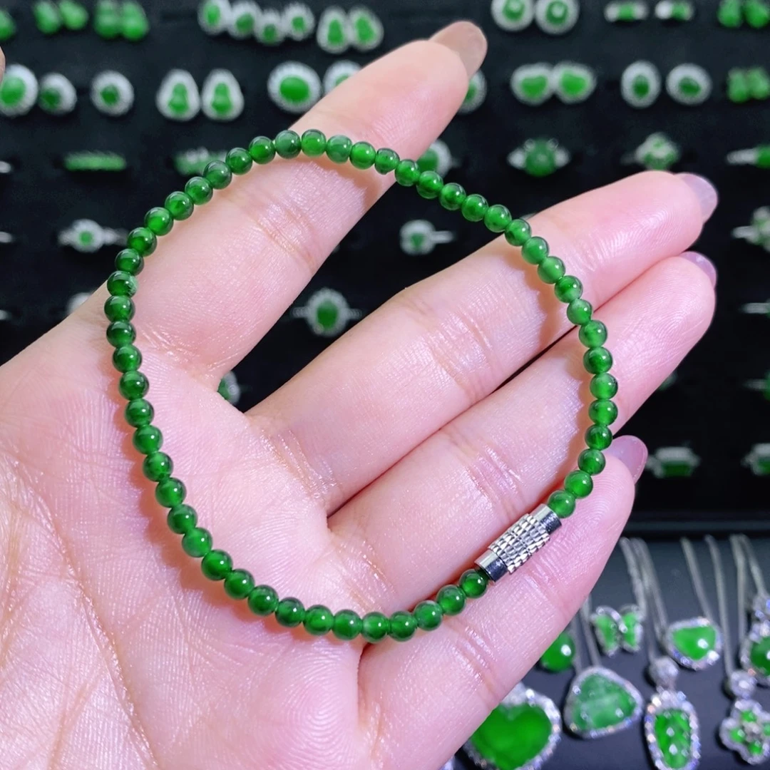 翡翠未镶嵌手链多样性
