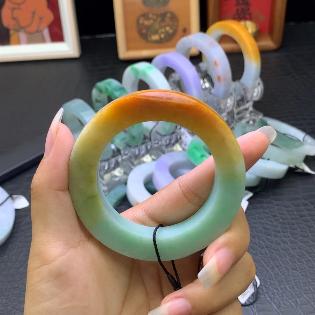 目***芝未镶嵌莫奈花园定制翡翠