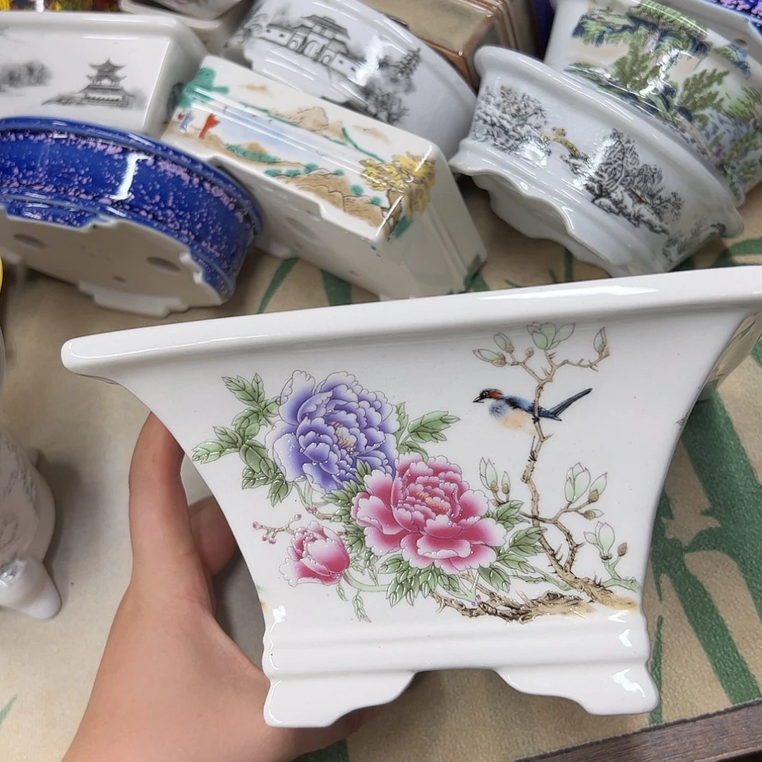 白泥花盆467号瑕疵19/10cm
