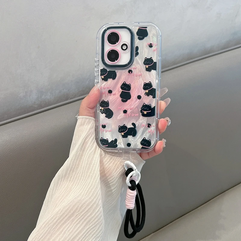 适用于荣耀400手机壳新款羽纱可爱卡通猫咪400pro创意全包防摔女