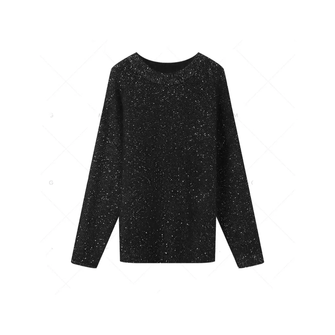 25461866【繁星点缀】亮闪闪高级圆领舒适显瘦毛衣