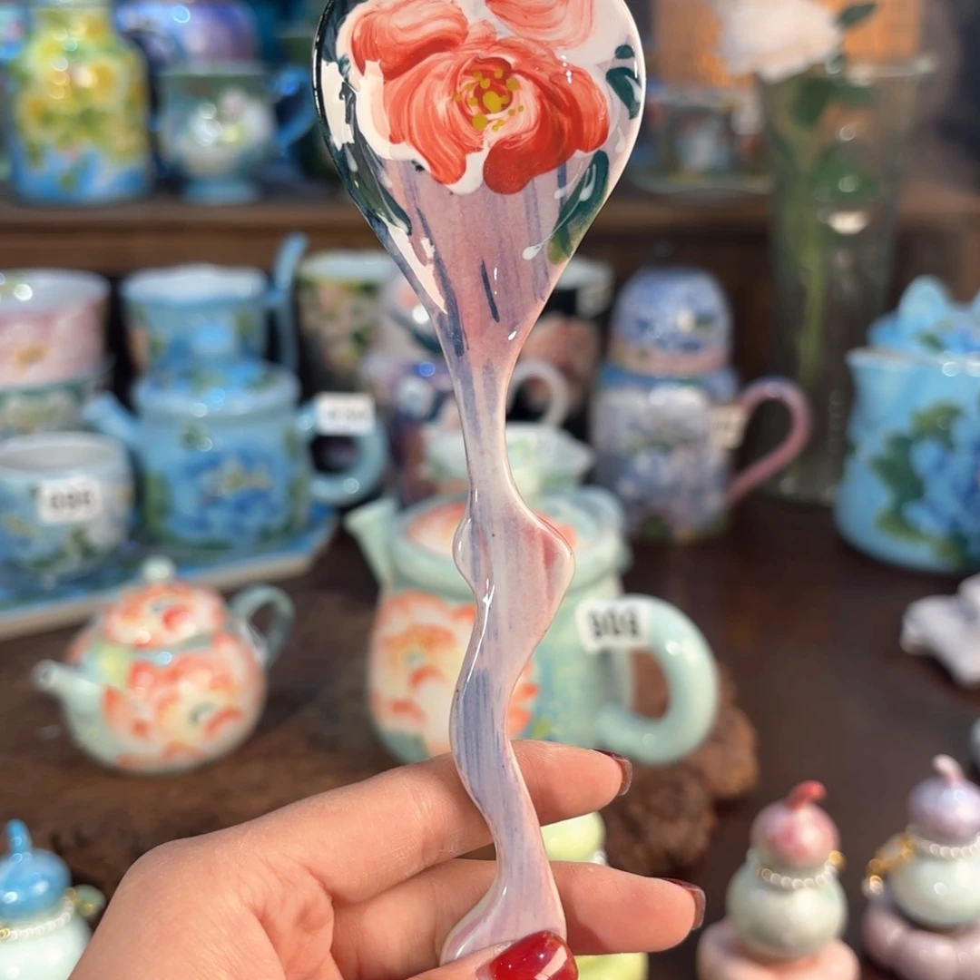 景德镇手绘高温釉下彩陶瓷茶具