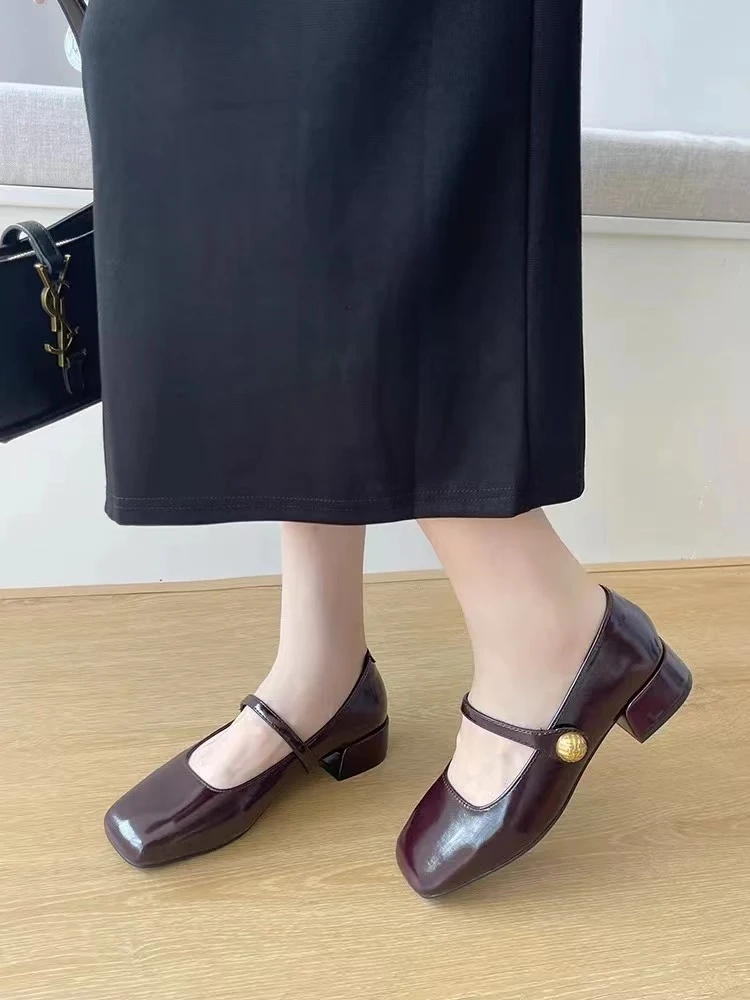 春季新款公主可爱风圆头舒适平底单鞋52-229