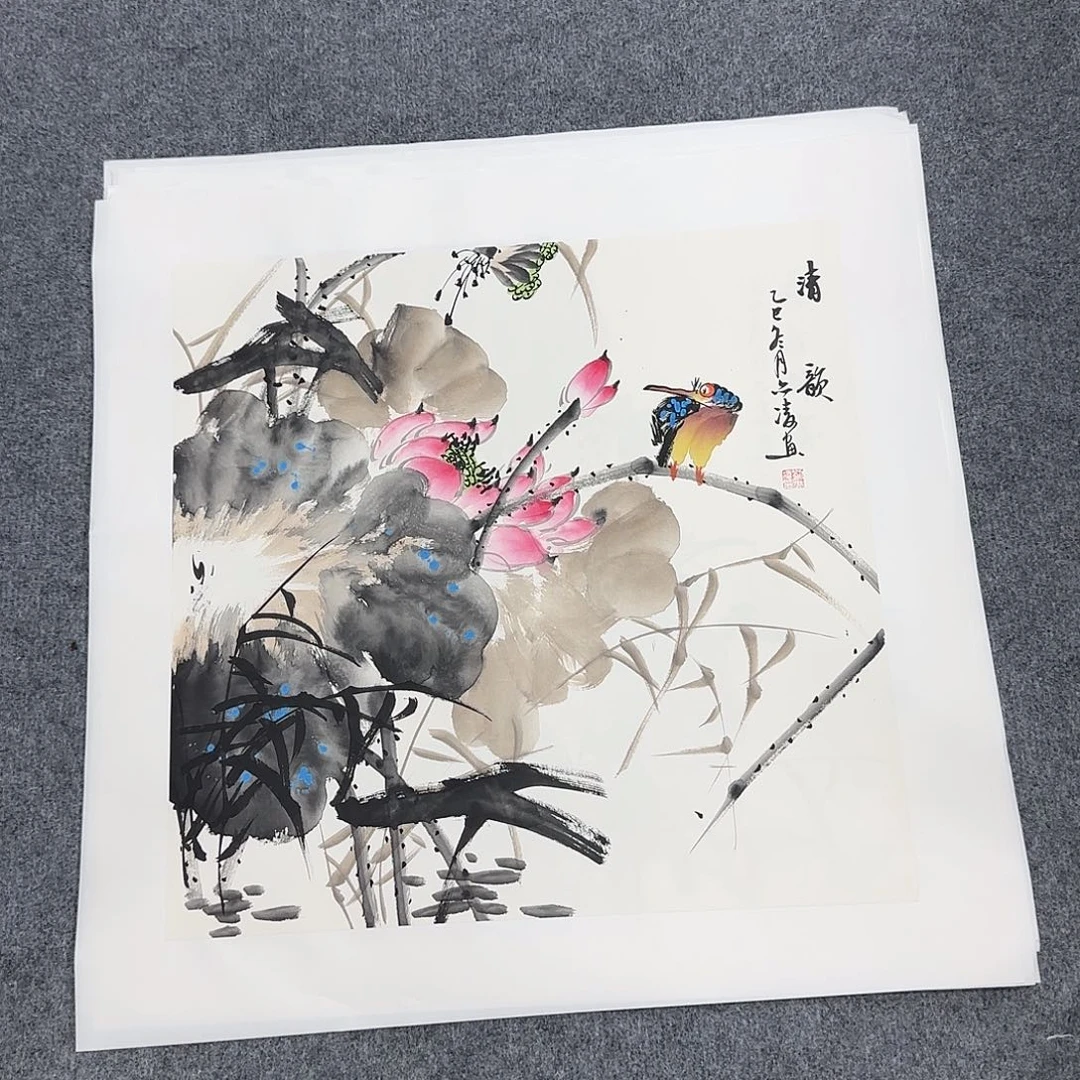 国画50*50纯手绘刘亦凌