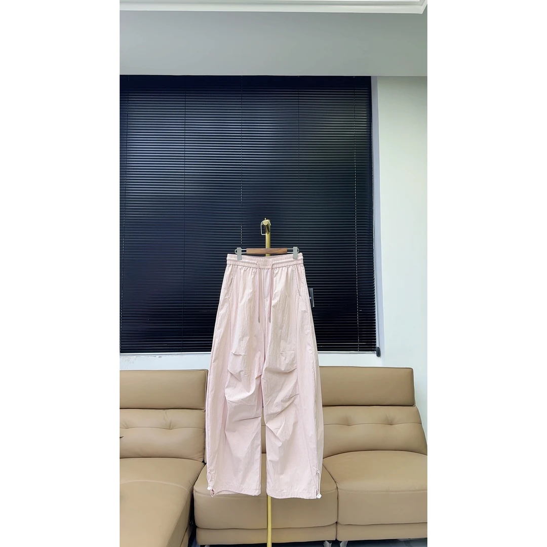 品牌原单工装休闲长裤【情侣款男女同款】—粉色—5285