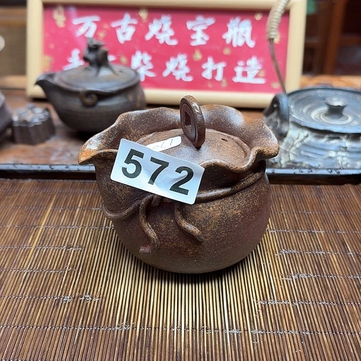 纯手工制作粗陶茶具