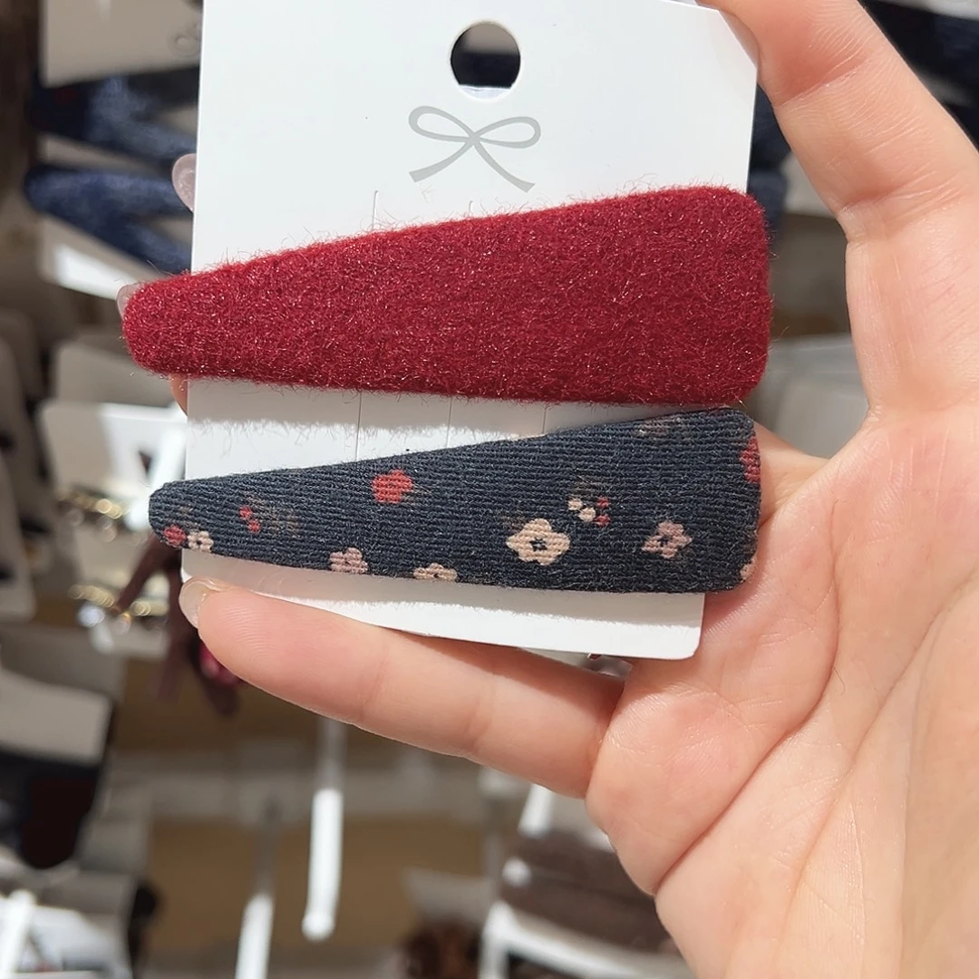 皮质铁合金红色碎花