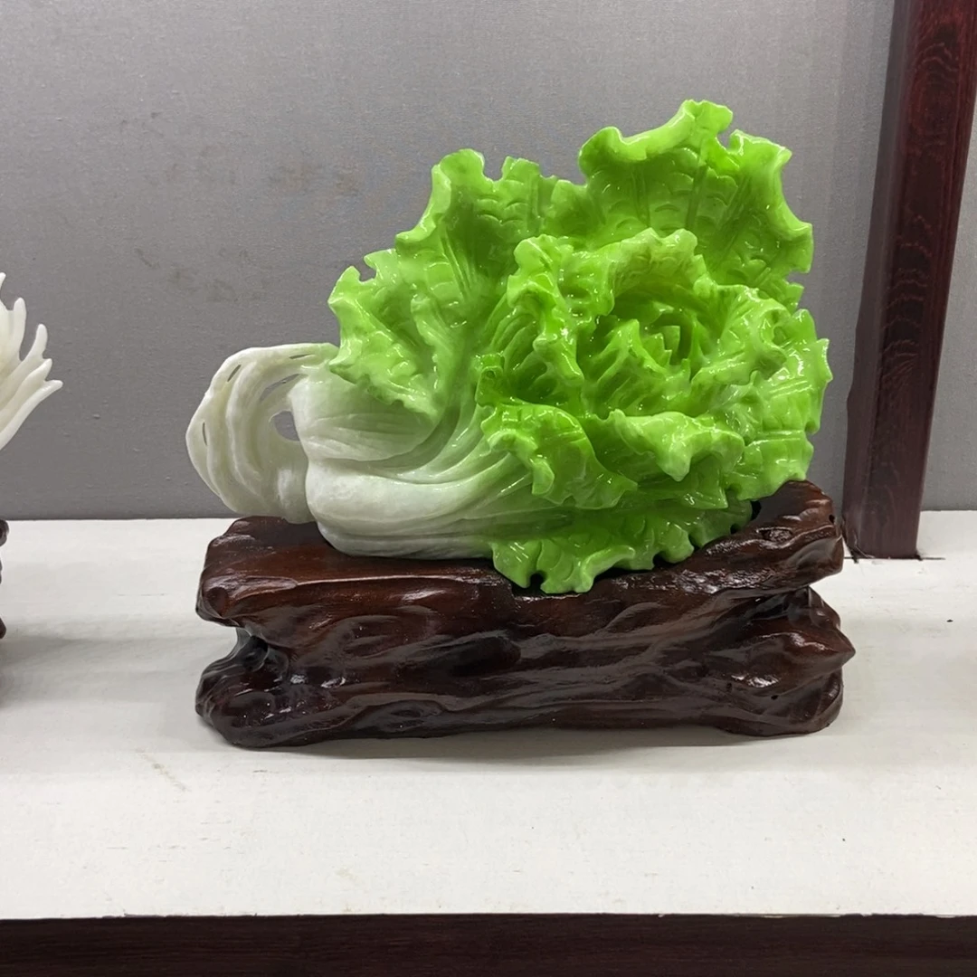 玉白菜摆件桌面摆件