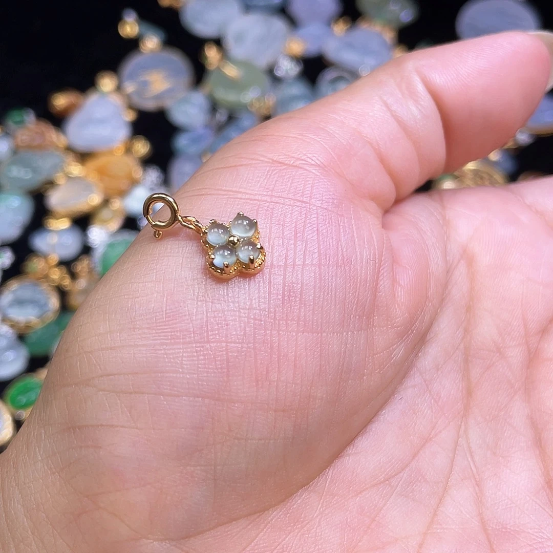 翡翠银S925镶嵌颈饰