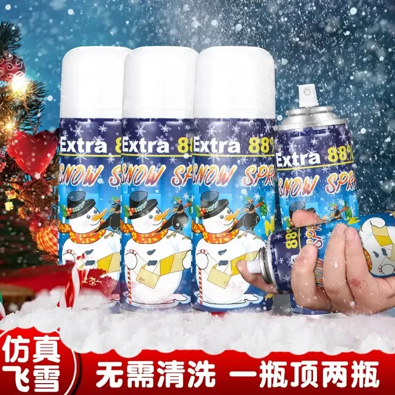 【爆款】飞雪喷雾仿真雪花片喷雾韩剧变装喷雪罐圣诞个人用品