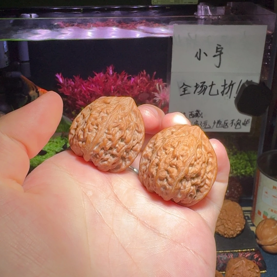 核桃把件1722号35星星狮子头文玩核桃