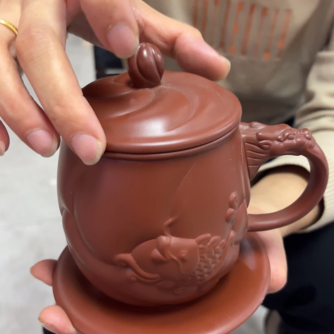 紫砂茶壶精品高端紫砂盖杯