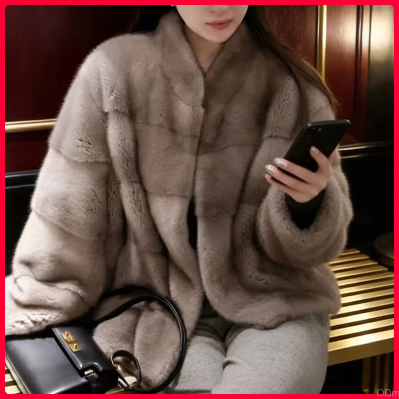 新款名媛气质奢美姿千金归来时尚25冬季短款灰色外套大衣