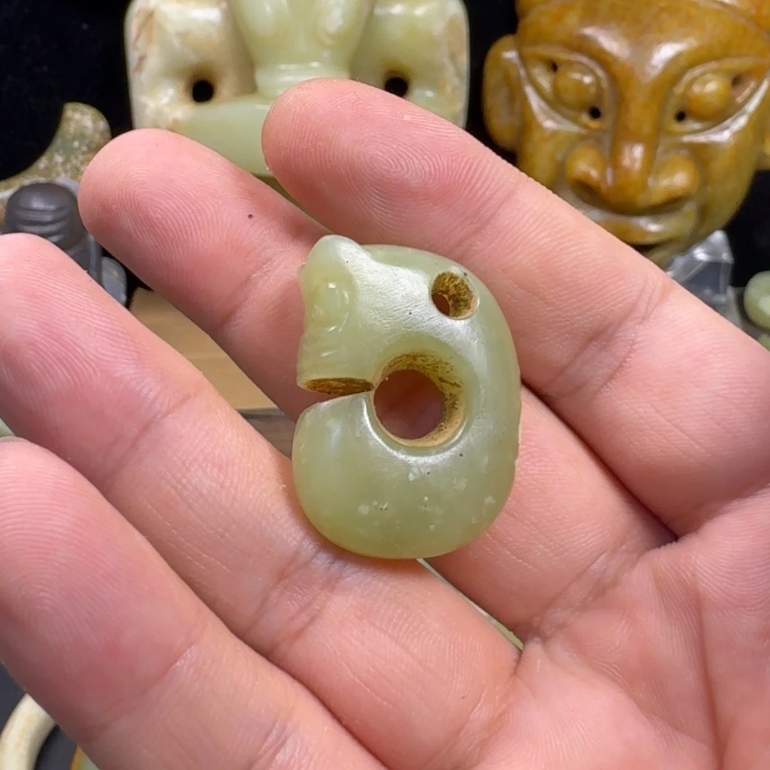 用***6玉玉摆件猪笼猪笼型件