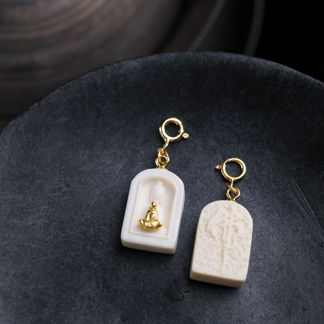 【思嘉】 空观 · 猛犸凝脂无相佛吊坠 | 多样性发一 CM0098