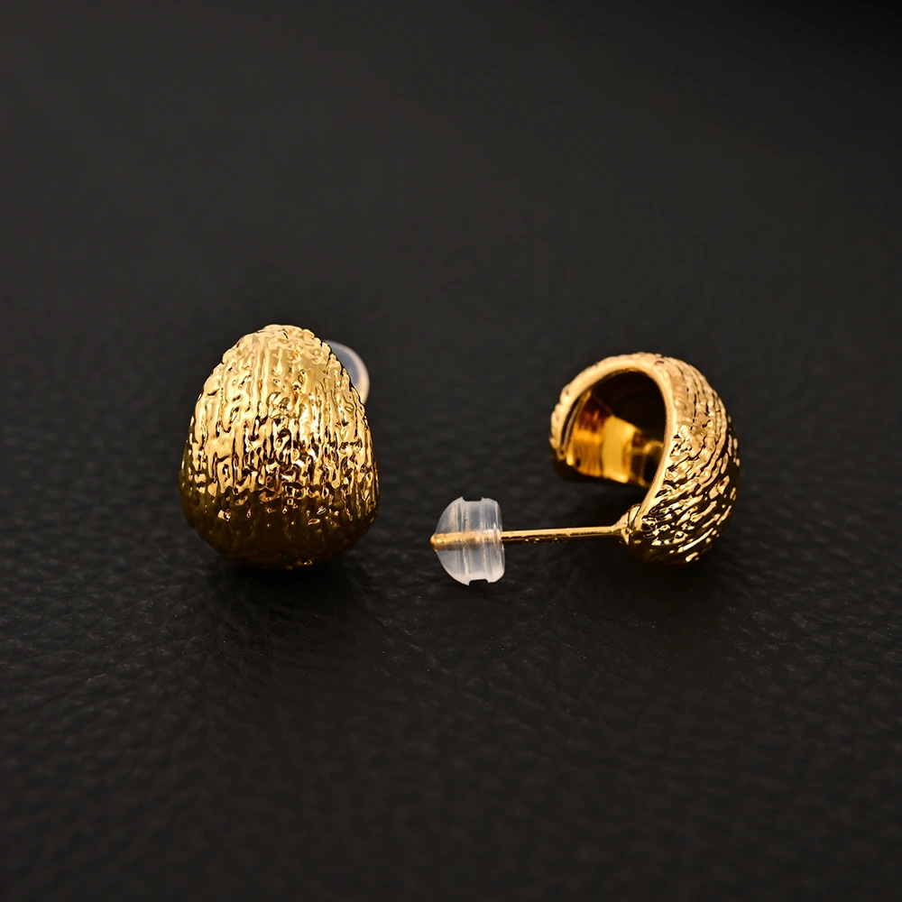 【鹿鸣】18k金小燕窝耳饰  1.3g±0.1g  Y15