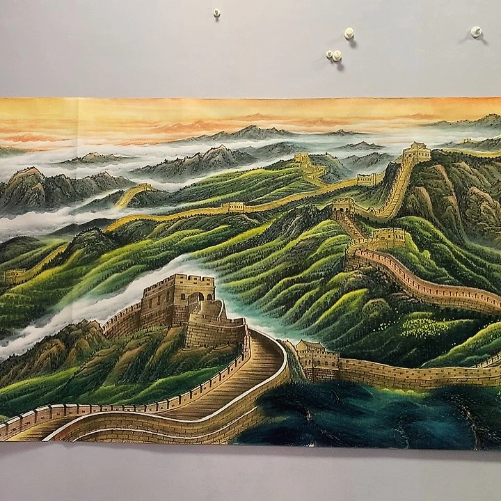 国画山水画八尺、