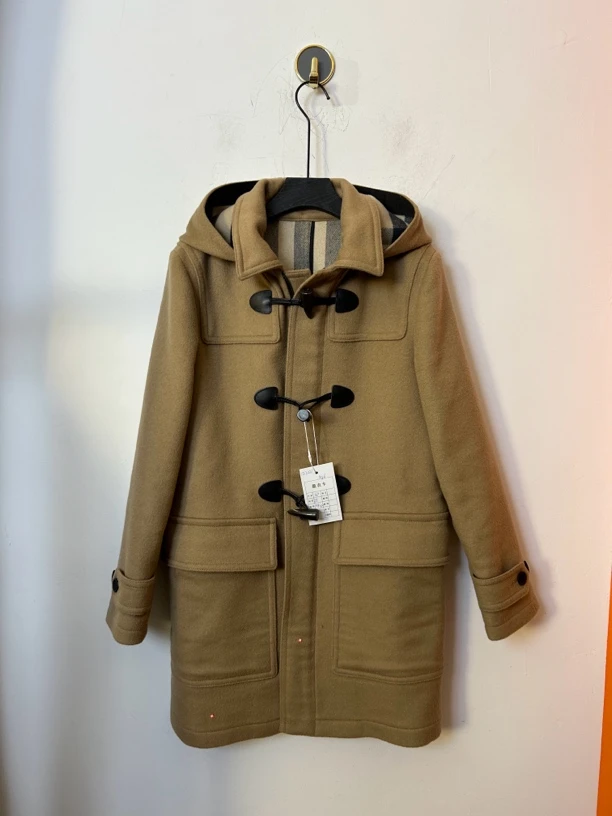 95新 BURBERRY/博柏利 Burberry驼色牛角扣大衣95新 微瑕