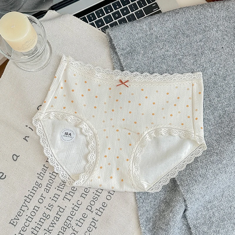 【3条装】田园风碎花棉棉少女内裤中腰舒适亲肤纯棉透气裆三角裤