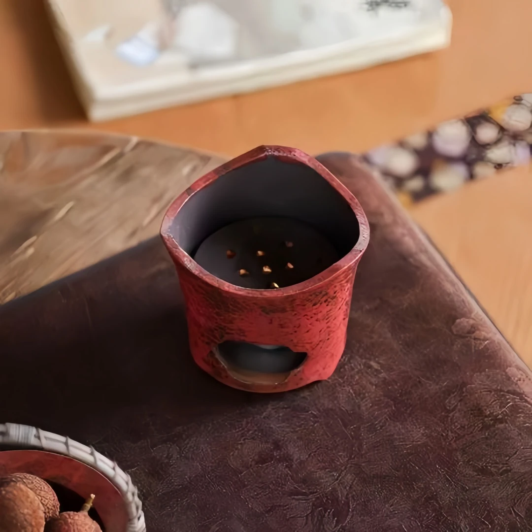 正宗山楂红海绿松石老岩泥炭炉耐热户外火炉煮茶炉酒精火陶炉