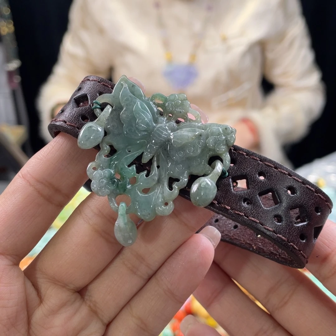 翡翠手链未镶嵌代编织