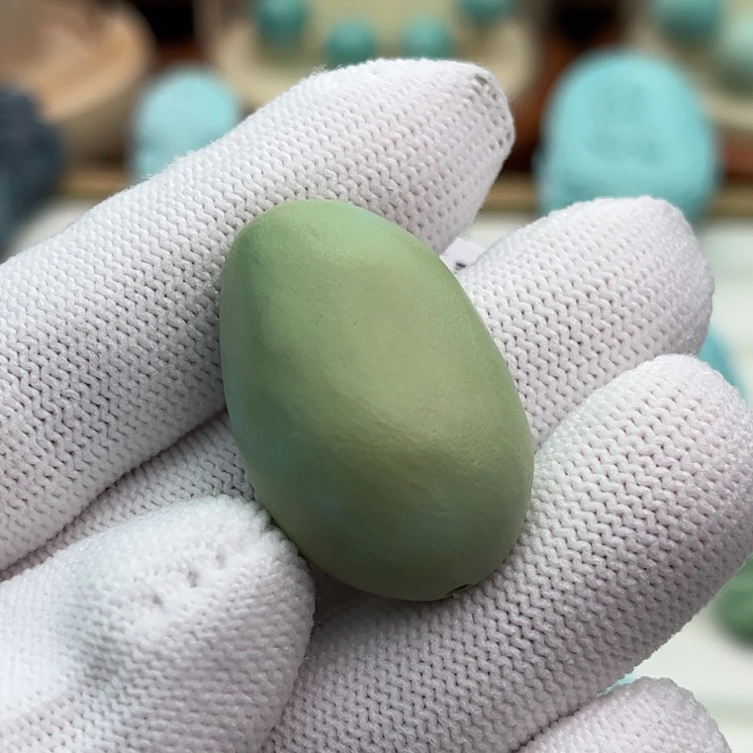 未镶嵌绿松石珠宝奇石丝绒大随行