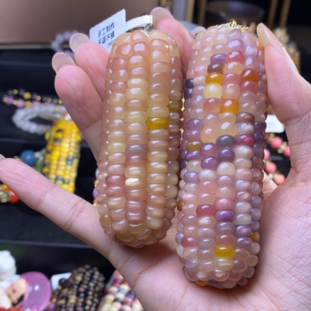 有机玻璃面****脸文玩玉米