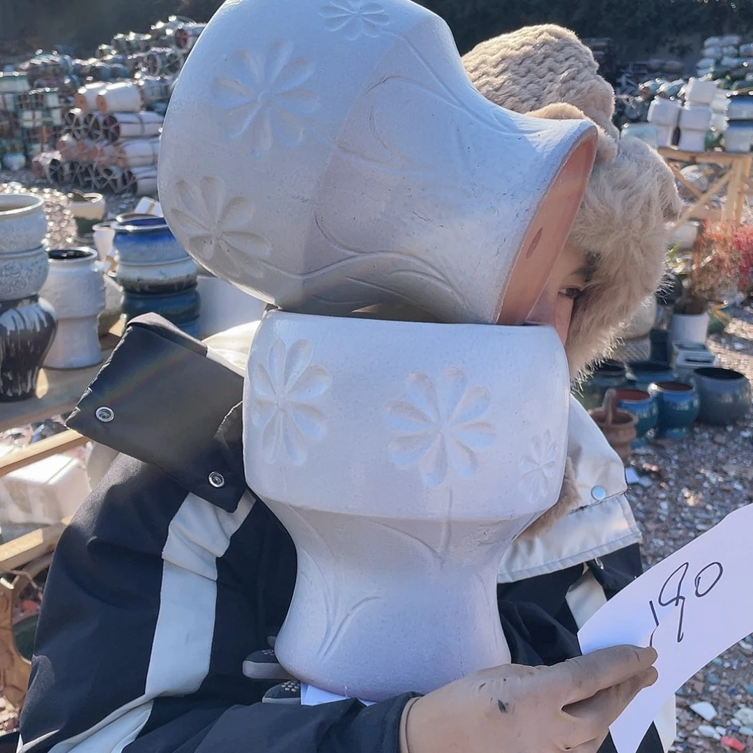 红陶王嫂花盆0128-190