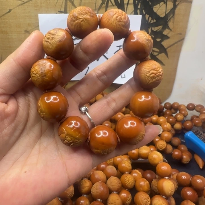 森***行把件橄榄核橄榄核手串