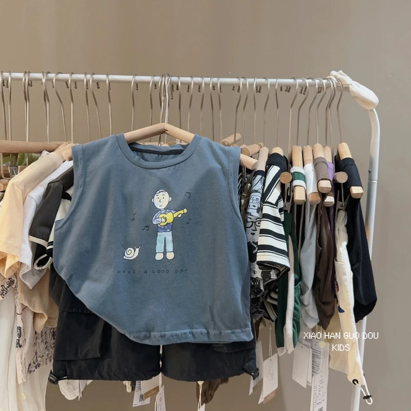 儿童韩版夏季新款卡通背心