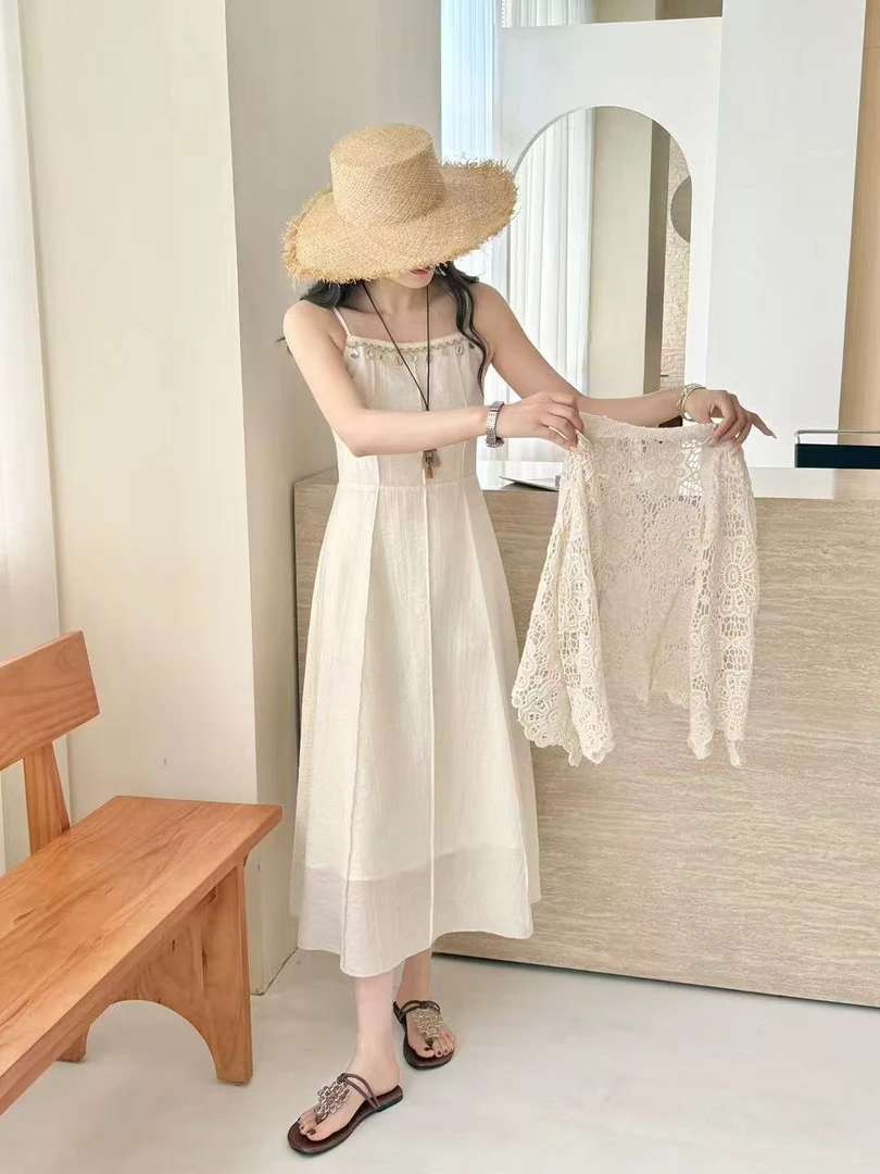 姚家铺子855 韩系时尚套装裙子新款洋气减龄显瘦上衣吊带裙两件套