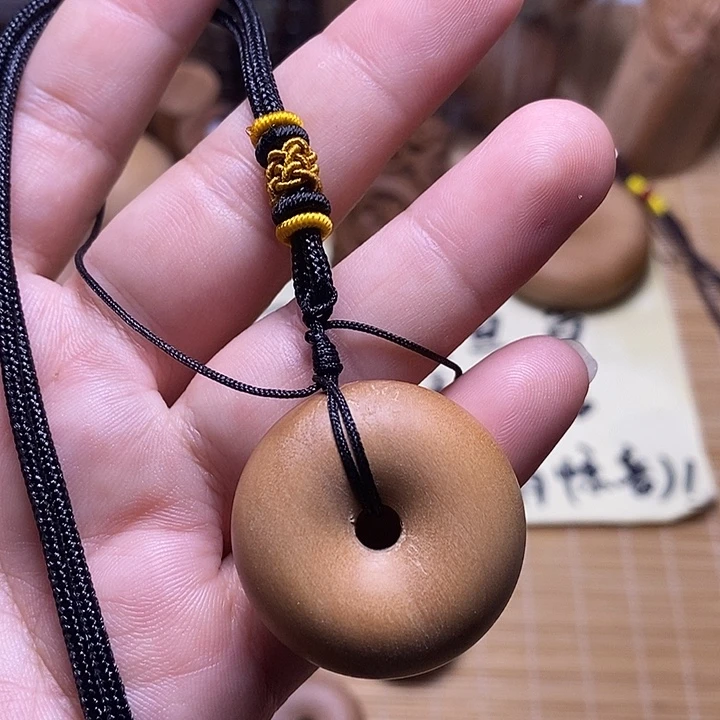 檀香木檀香小平安扣微瑕