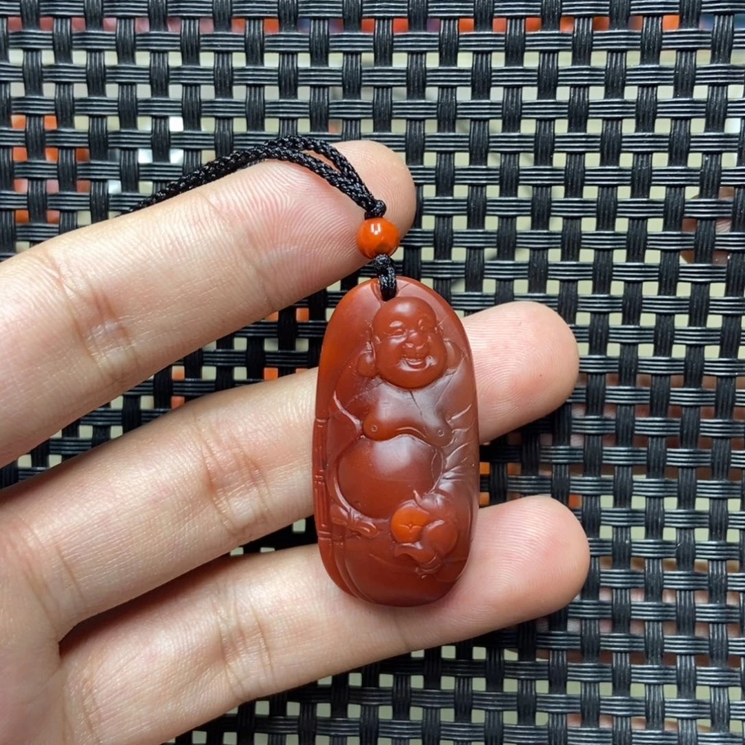 茶***语南红玛瑙未镶嵌吊坠(不含链)