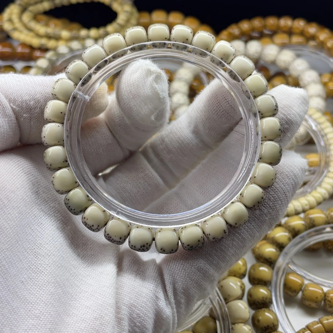 星月菩提吊坠冰润8✖️7河豚大留白