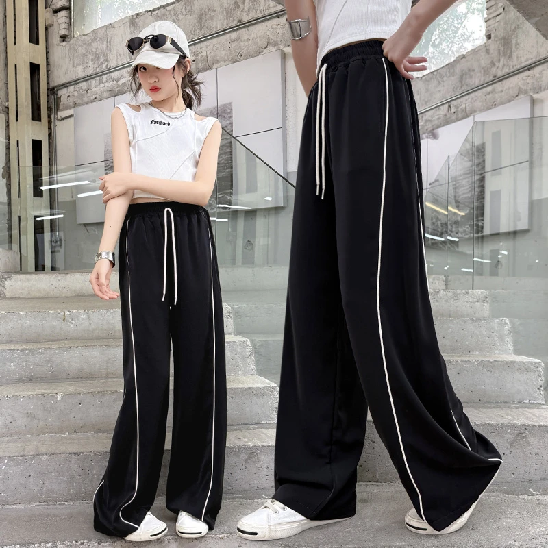 女童夏季薄款裤子清凉休闲裤中大童垂感速干裤新款韩版夏装长裤