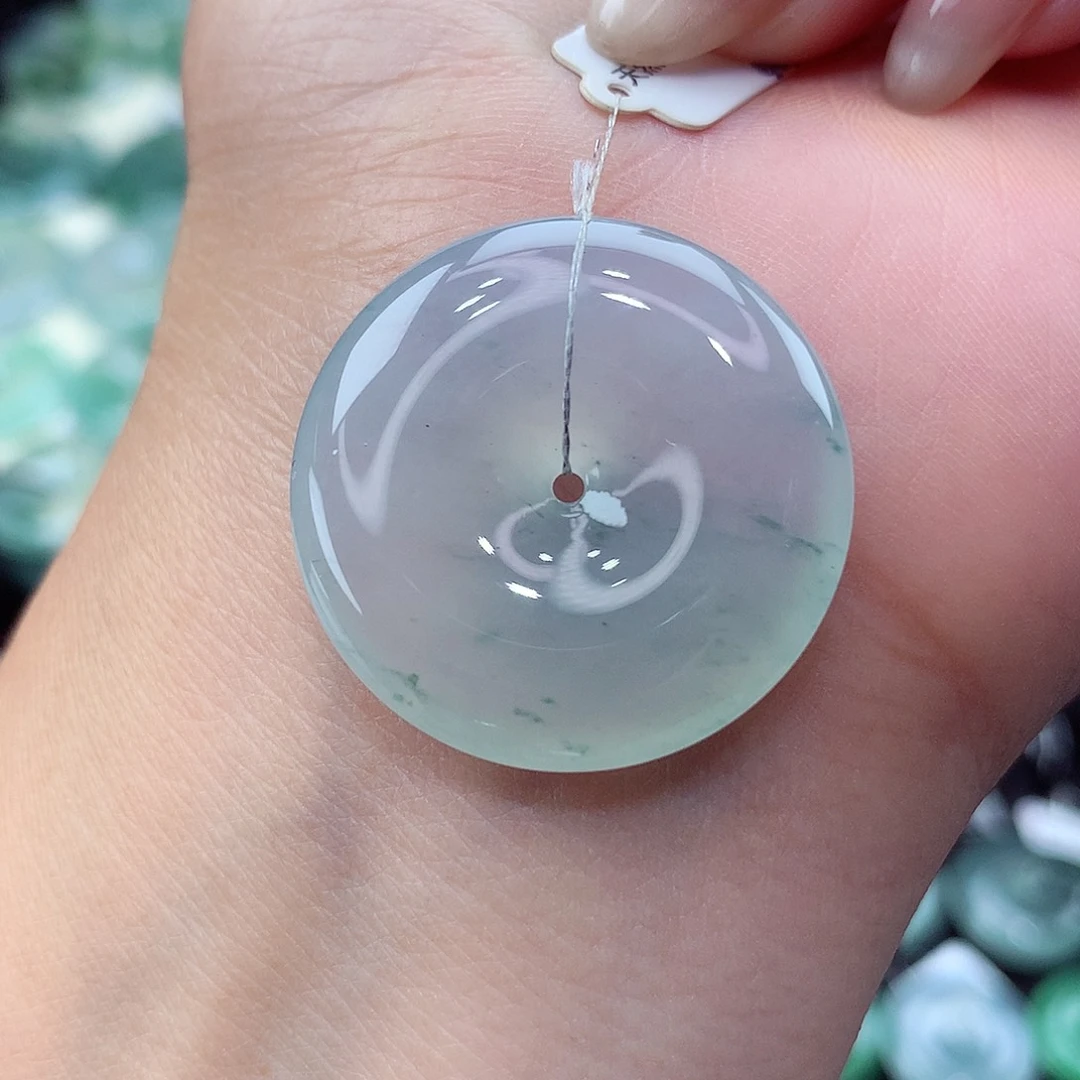 翡翠未镶嵌颈饰编号33尺寸27.3-5.3