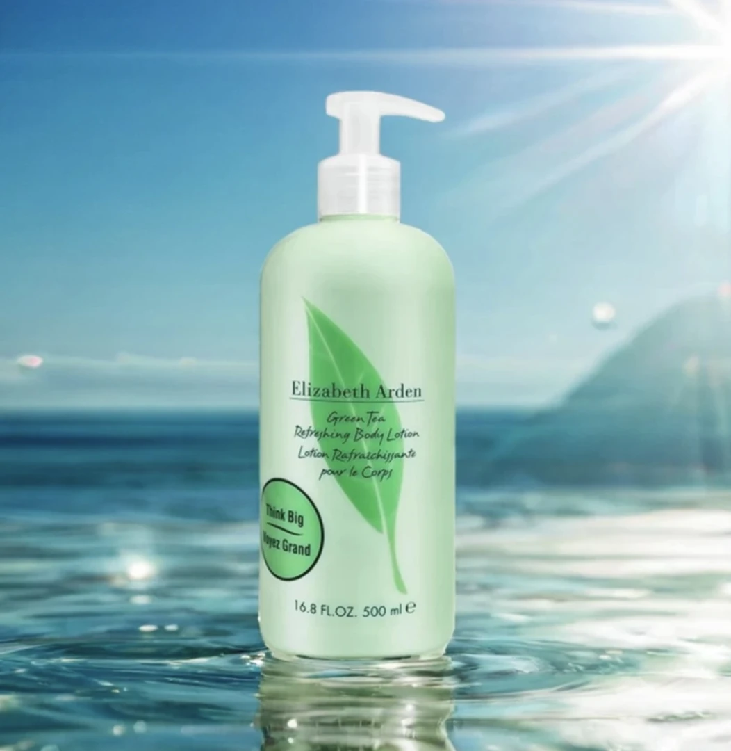 进口绿茶身体乳500ml清香丝滑滋养补水清爽不黏腻